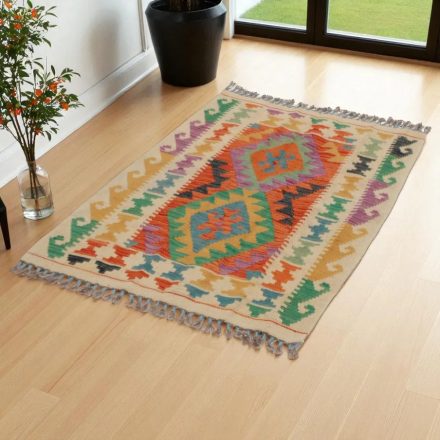 Preproga Kilim Chobi 127x82 ročno tkani afgan kilim iz volne