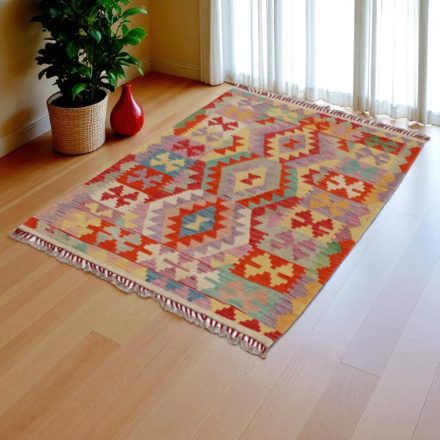 Preproga Kilim Chobi 152x101 ročno tkani afgan kilim iz volne