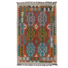 Preproga Kilim Chobi 154x104 ročno tkani Afgan volneni kilim