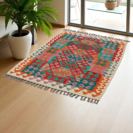 Kilim preproga Afghan 150x105 ročno tkani etnični kilim