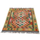 Etnična preproga kilim 131x93 ročno tkani volneni kilim