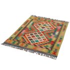 Etnična preproga kilim 131x93 ročno tkani volneni kilim