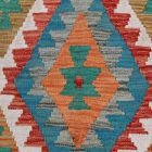 Etnična preproga kilim 144x107 ročno tkani volneni kilim