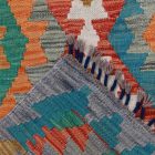 Etnična preproga kilim 144x107 ročno tkani volneni kilim