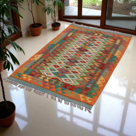 Kilim preproga Afghan 99x159 ročno tkani etnični kilim