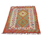 Preproga Kilim Chobi 131x81 ročno tkani afgan kilim iz volne
