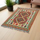 Preproga Kilim Chobi 125x84 ročno tkani afgan kilim iz volne