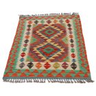 Preproga Kilim Chobi 125x84 ročno tkani afgan kilim iz volne