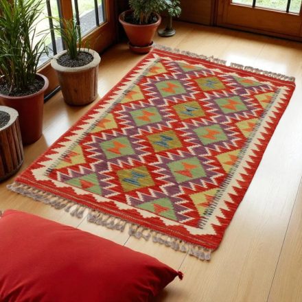 Afghan Kilim preproga 132x76 cm – ročno tkan etnični čilim