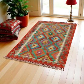 Ročno tkana preproga kilim Chobi 147x101 etnični kilim