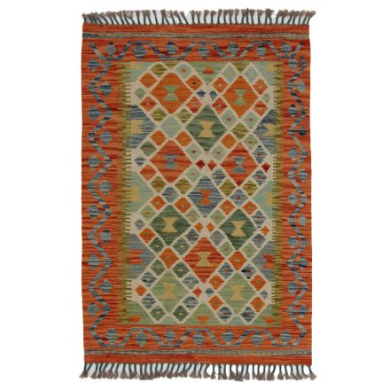 Etnična preproga kilim 121x83 ročno tkani volneni kilim