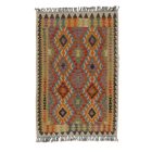 Preproga Kilim Chobi 104x153 ročno tkani afgan kilim iz volne
