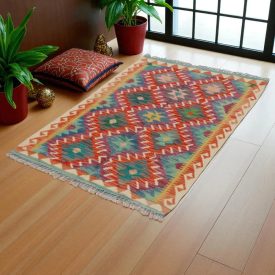 Kilim preproga Chobi 98x161 cm – ročno tkani afgan kilim iz volne