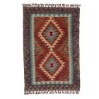 Preproga Kilim Chobi 84x122 ročno tkani afgan kilim iz volne
