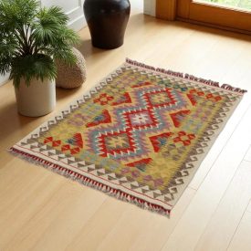 Preproga Kilim Chobi 87x122 ročno tkani afgan kilim