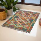 Preproga Kilim Chobi 119x89 ročno tkani afgan kilim iz volne