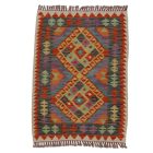 Preproga Kilim Chobi 117x87 ročno tkani afgan kilim iz volne