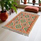 Preproga Kilim Chobi 120x80 ročno tkani afgan kilim iz volne