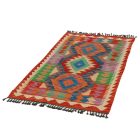 Preproga Kilim Chobi 126x80 ročno tkani afgan kilim iz volne