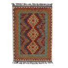 Preproga Kilim Chobi 85x119 ročno tkani afgan kilim iz volne