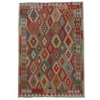 Preproga Kilim Chobi 253x179 ročno tkani afgan kilim iz volne