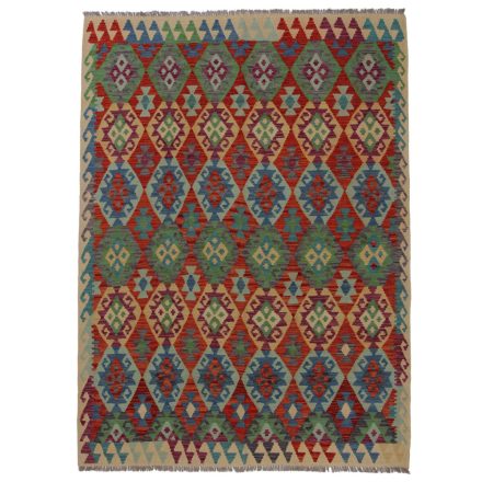Preproga Kilim Chobi 243x179 ročno tkani afgan kilim iz volne