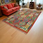 Preproga Kilim Chobi 202x288 ročno tkani afgan kilim