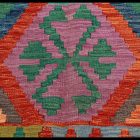 Preproga Kilim Chobi 202x288 ročno tkani afgan kilim