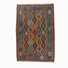 Ročno tkani afgan Kilim Chobi 211x302 cm – velika preproga