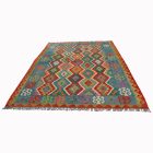 Ročno tkani afgan Kilim Chobi 211x302 cm – velika preproga