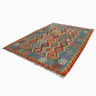 Ročno tkani afgan Kilim Chobi 211x302 cm – velika preproga