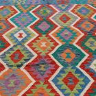 Ročno tkani afgan Kilim Chobi 211x302 cm – velika preproga