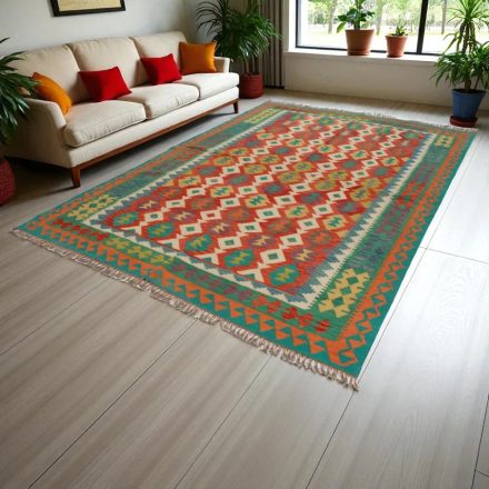 Preproga Kilim Chobi 204x294 ročno tkani afgan kilim