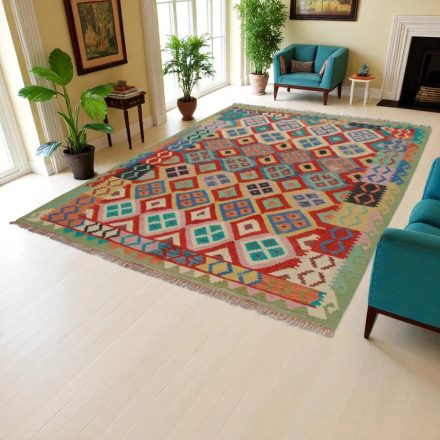 Preproga Kilim Chobi 205x293 ročno tkani afgan kilim