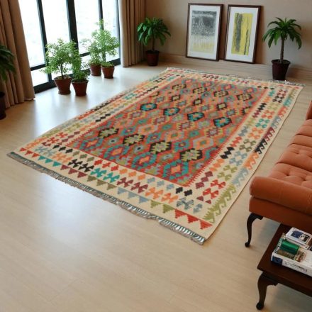 Preproga Kilim Chobi 205x288 ročno tkani afgan kilim