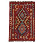 Preproga Kilim Chobi 98x67 ročno tkani afgan kilim iz volne