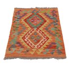 Preproga Kilim Chobi 95x64 ročno tkani afgan kilim iz volne