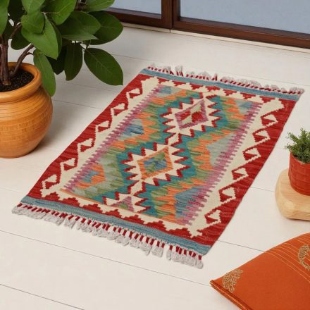 Preproga Kilim Chobi 87x64 ročno tkani afgan kilim