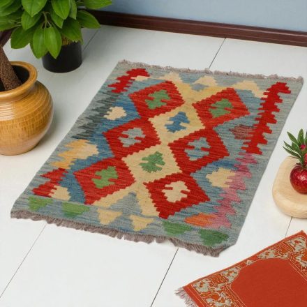 Preproga Kilim Chobi 81x63 ročno tkani afgan kilim