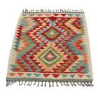 Preproga Kilim Chobi 95x70 ročno tkani afgan kilim iz volne