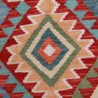 Preproga Kilim Chobi 95x70 ročno tkani afgan kilim iz volne