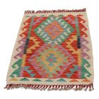 Preproga Kilim Chobi 96x61 ročno tkani afgan kilim iz volne