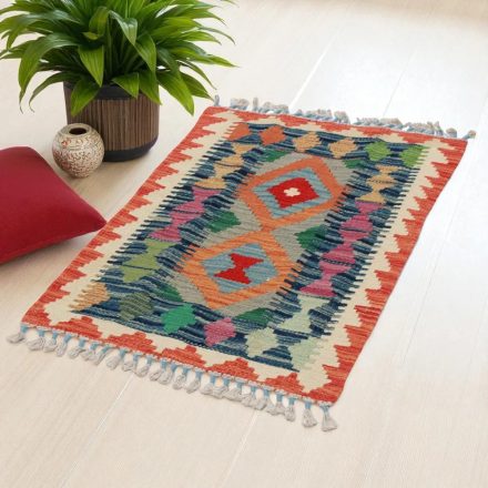 Preproga Kilim Chobi 86x58 ročno tkani afgan kilim