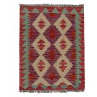 Preproga Kilim Chobi 86x67 ročno tkani afgan kilim iz volne