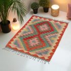 Ročno tkana kilim preproga Chobi 91x62 cm – afganistanski slog