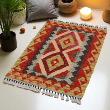 Preproga Kilim Chobi 87x60 ročno tkani afgan kilim