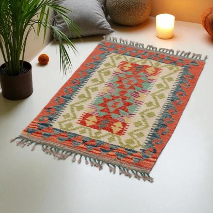 Preproga Kilim Chobi 95x64 ročno tkani afgan kilim