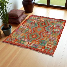 Preproga Kilim Chobi 149x105 ročno tkani afgan kilim