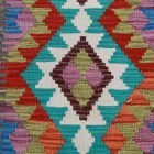 Etnična preproga kilim 126x88 ročno tkani afgan kilim