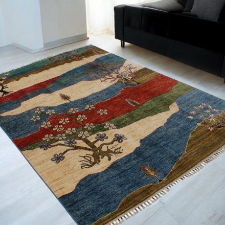 Orientalska preproga Afshar naqsha 164x234 ročno vozlana Afgan preproga